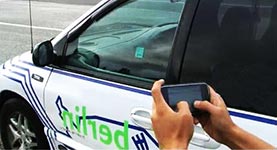 iPhone controla un vehículo